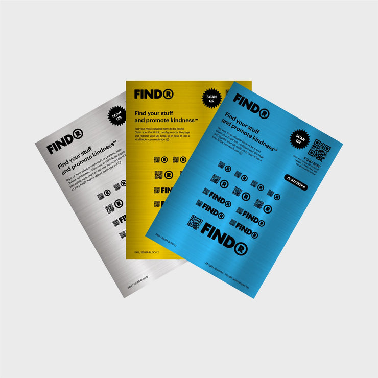 Bundle Sticker Sheets - Brushed Alloy (Silver, Gold, Blue)